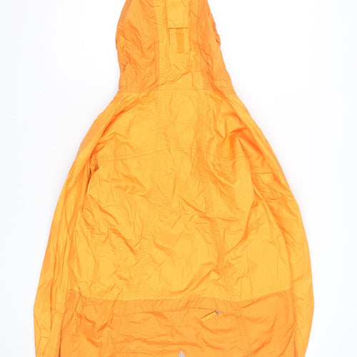 L.L.Bean Women's Orange Hooded Windbreaker Jacket XL Lightweight Waterproof
