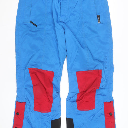Couloir Men's Blue Red Snow Pants Size 38 Insulated Waterproof