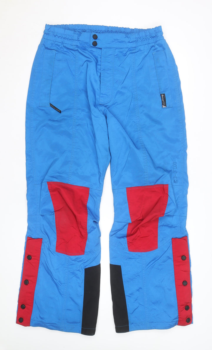 Couloir Men's Blue Red Snow Pants Size 38 Insulated Waterproof