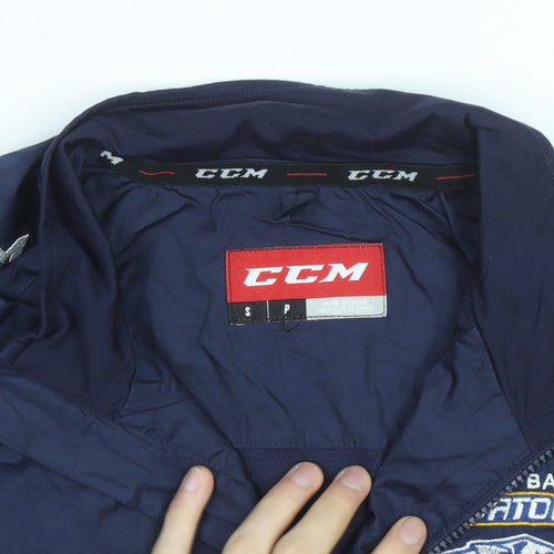 CCM Men's Blue Windbreaker Jacket S Thunder Bay Predators Hockey