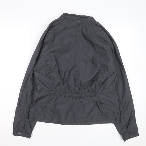 Nike Women's Grey Hooded Windbreaker Jacket Size 10 Lightweight
