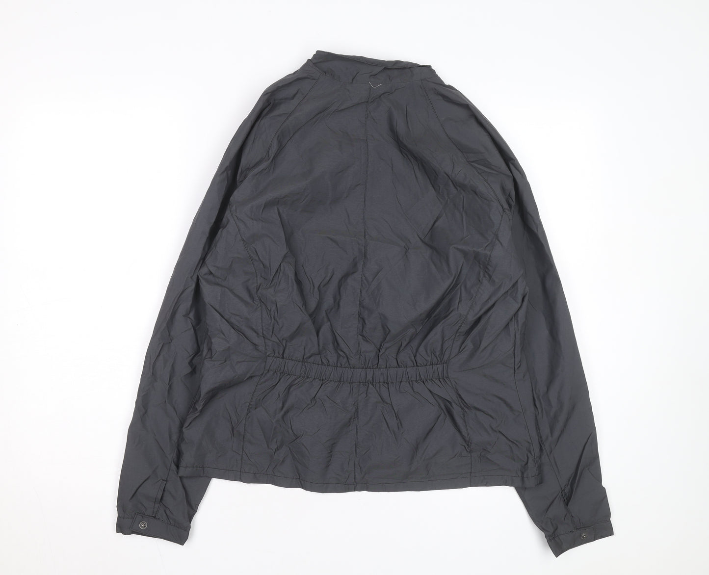 Nike Women's Grey Hooded Windbreaker Jacket Size 10 Lightweight