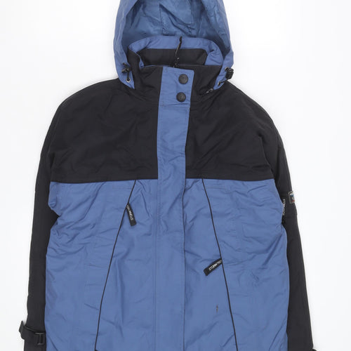 Stormtech Men's Blue Waterproof Hooded Parka Jacket Size S