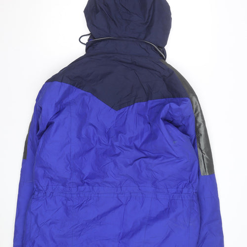 TCM Men’s Blue Waterproof Ski Jacket L Hooded Winter Outdoor