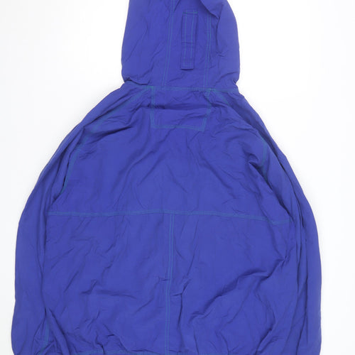 Disney Mickey Mouse Blue Men's L Vintage 90s Hooded Windbreaker Jacket