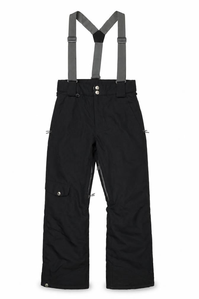Front view of Firefly women’s black l snow pants waterproof insulated trousers