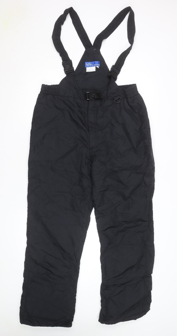Sportcaster Men's Black Snow Pants M Regular Fit Insulated Waterproof
