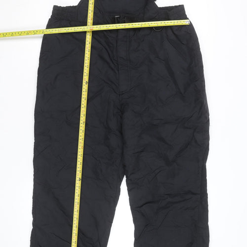Sportcaster Men's Black Snow Pants M Regular Fit Insulated Waterproof