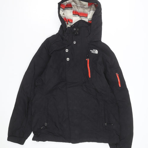 The North Face Women's Black Hooded Waterproof Parka Jacket M