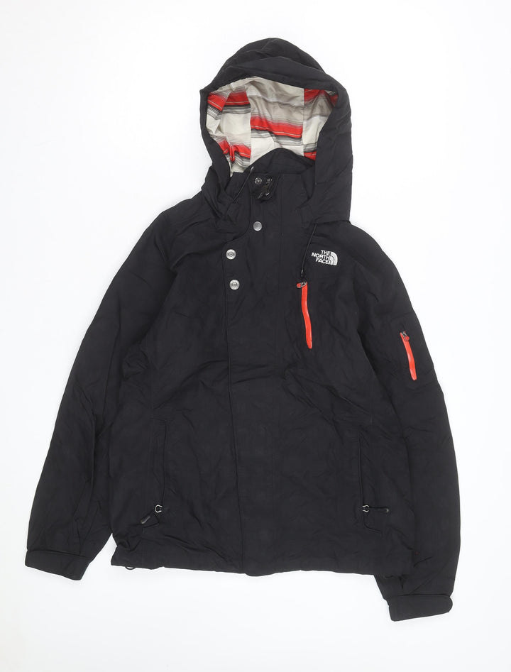 The North Face Women's Black Hooded Waterproof Parka Jacket M