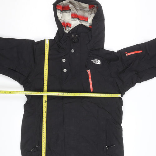 The North Face Women's Black Hooded Waterproof Parka Jacket M