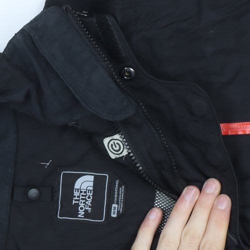 The North Face Women's Black Hooded Waterproof Parka Jacket M
