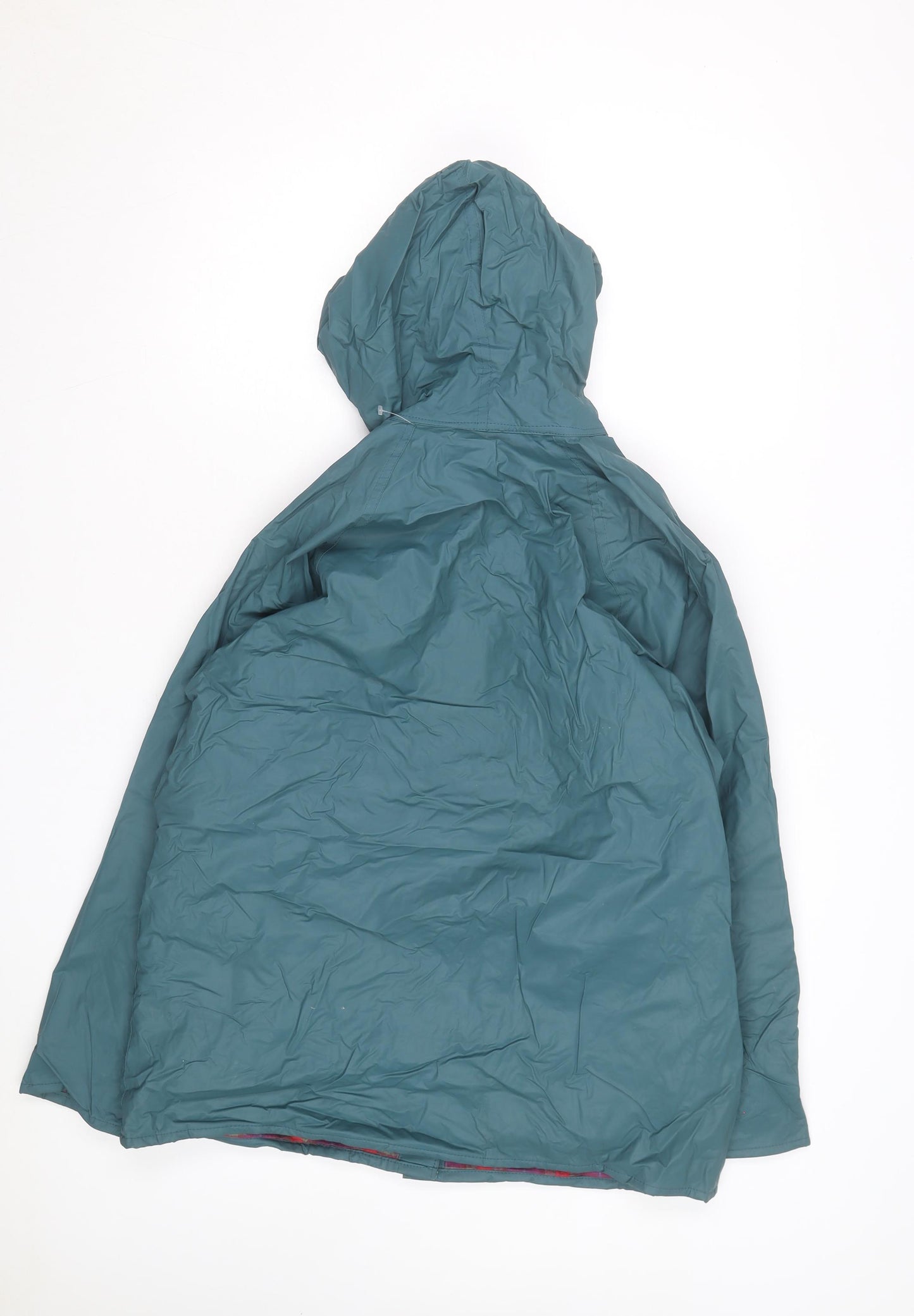 Sailmaker Men’s Green Hooded Rain Coat Jacket Size M Waterproof PVC