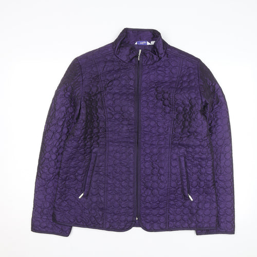 Great Northwest Indigo Women's Purple Quilted Full Zip Jacket L