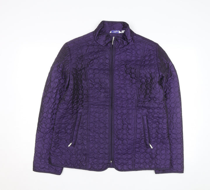 Great Northwest Indigo Women's Purple Quilted Full Zip Jacket L