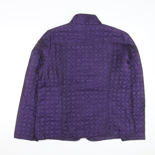 Great Northwest Indigo Women's Purple Quilted Full Zip Jacket L