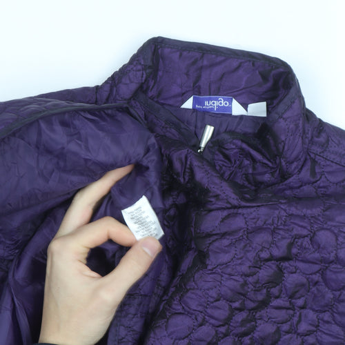 Great Northwest Indigo Women's Purple Quilted Full Zip Jacket L