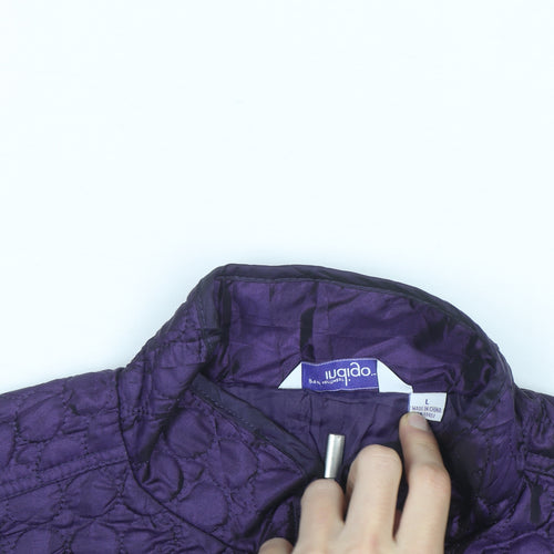 Great Northwest Indigo Women's Purple Quilted Full Zip Jacket L