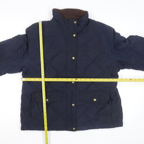L.L.Bean Women’s Blue Quilted Down Jacket Size L Regular