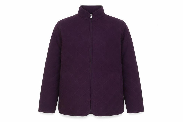 Alia Sport Men's Purple Quilted Mid-Length Jacket Size S