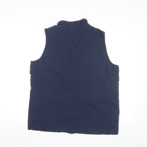 Columbia Womens Blue L Bodywarmer Outdoor Waistcoat Lined Zip Pockets