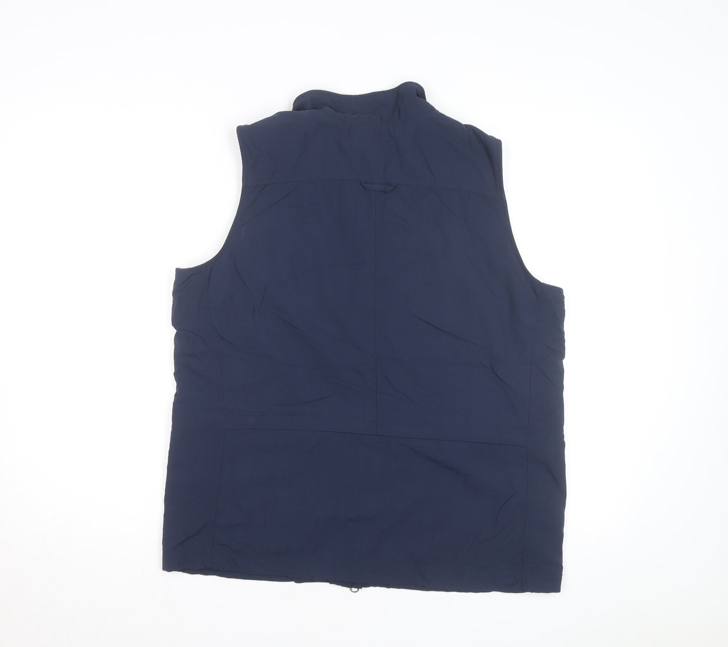 Columbia Womens Blue L Bodywarmer Outdoor Waistcoat Lined Zip Pockets