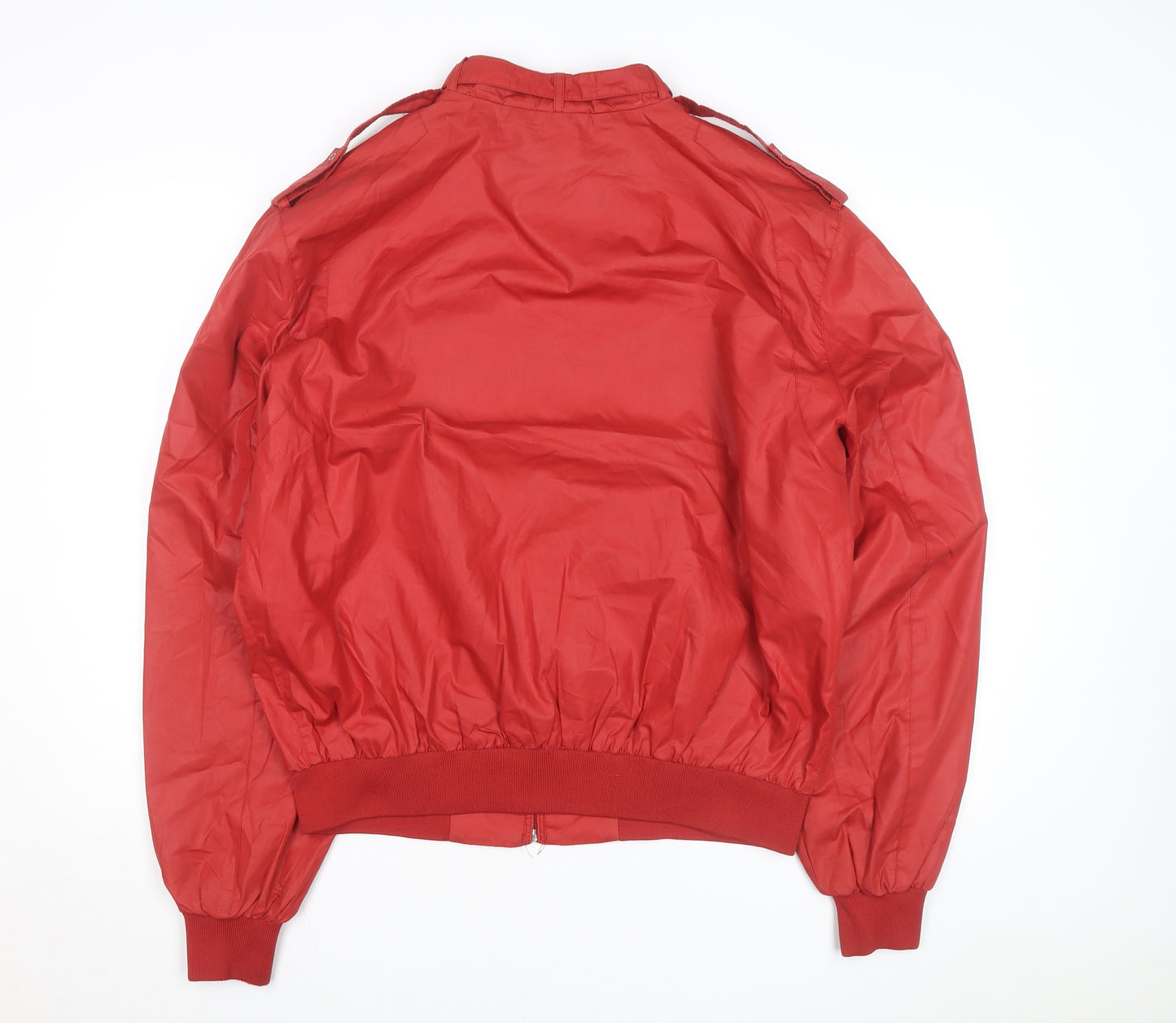 Members Only Men's Red 46 Bomber Jacket Cotton Blend Retro Style