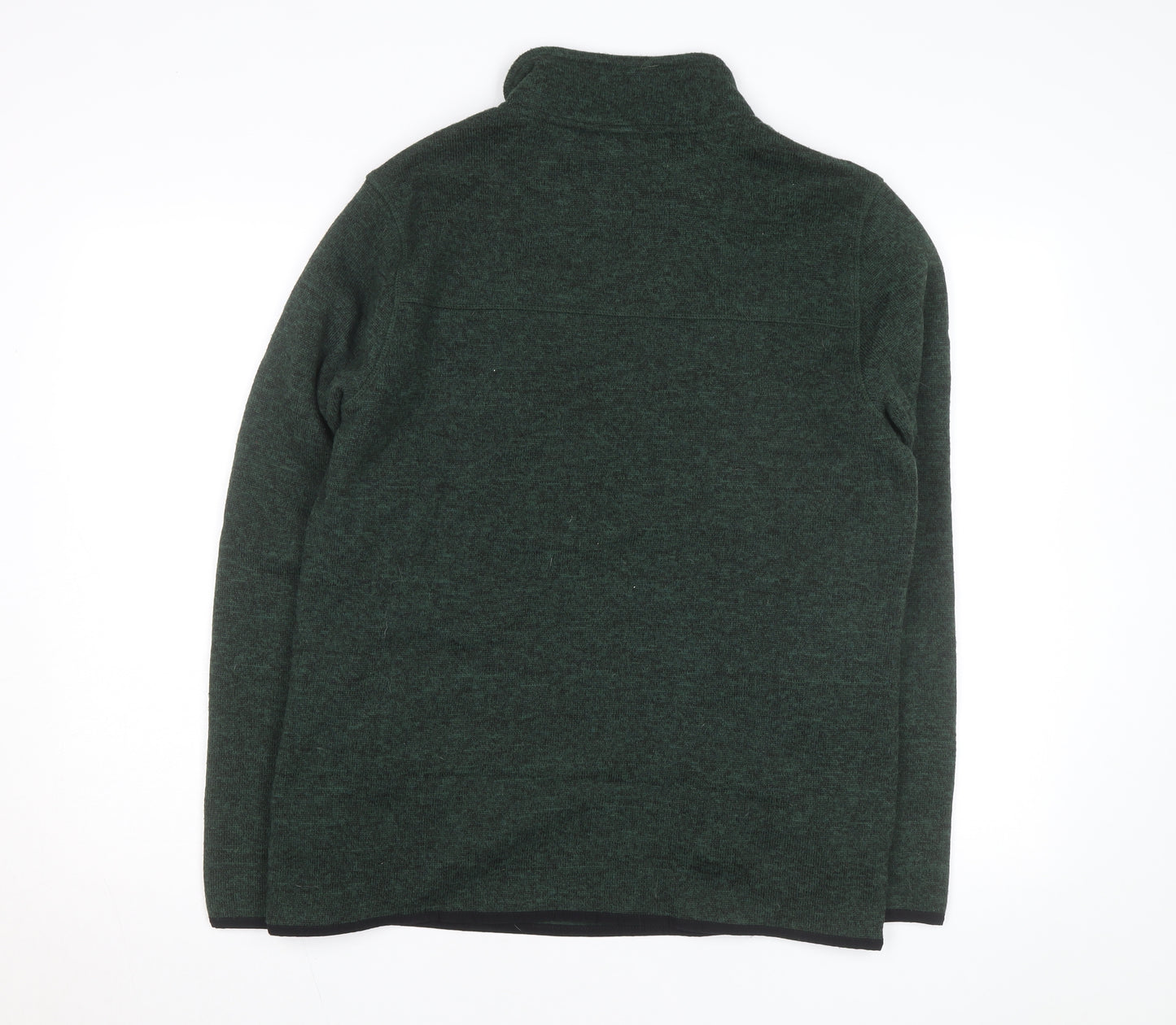 Eddie Bauer Men's Green Fleece 1/4 Zip Pullover Sweatshirt Size M