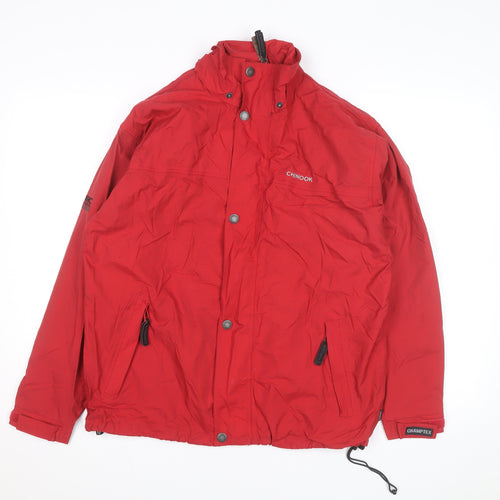 Chinook Men’s Red Parka Jacket M Windproof Water Resistant Outdoor