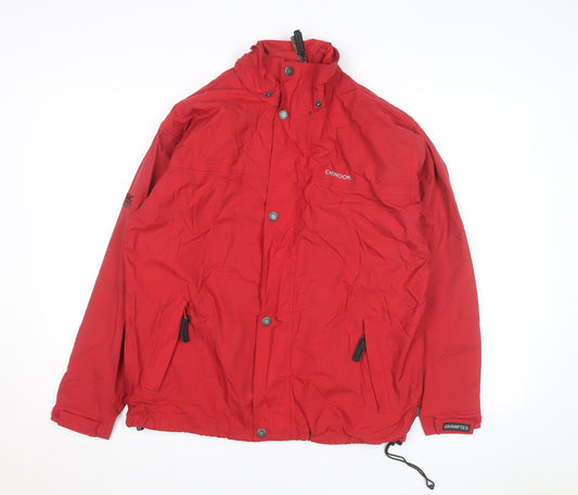Chinook Men’s Red Parka Jacket M Windproof Water Resistant Outdoor