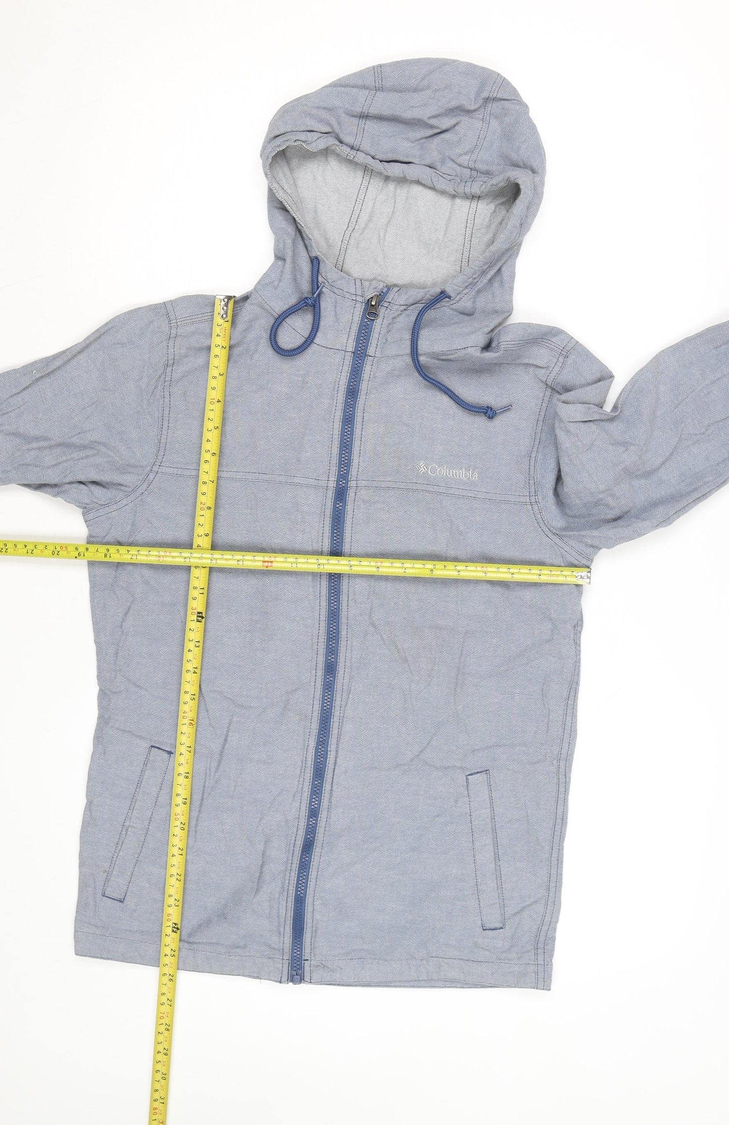 Columbia Men's Blue Full Zip Lightweight Hoodie Size S