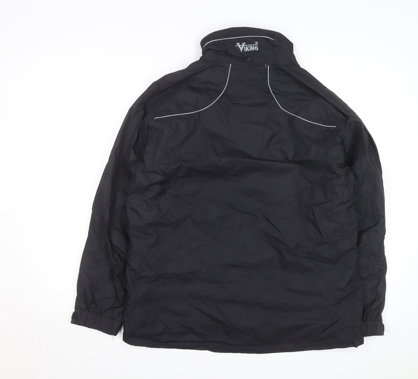 Viking Mens Black L Waterproof Windproof Creekside Rain Jacket