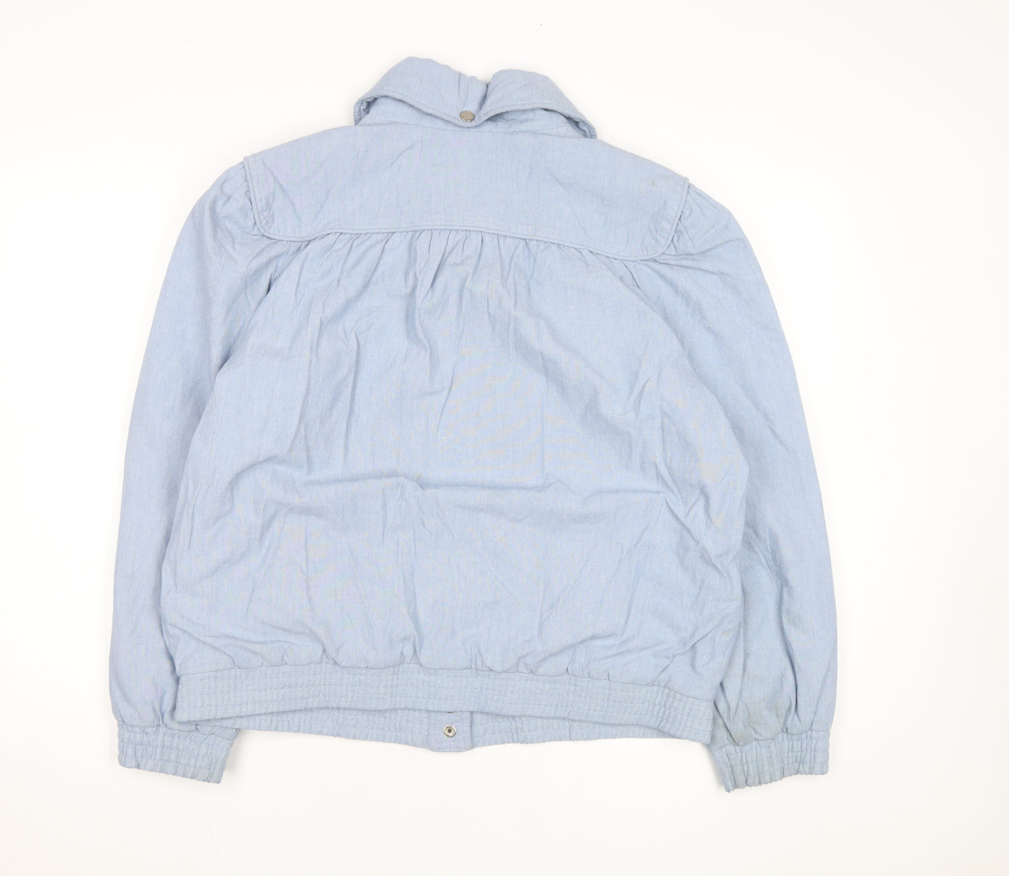 Current Seen Men's Blue Cotton L Casual Basic Jacket
