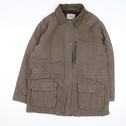 Cabela's Women's Brown L Field Jacket Cotton Blend Outdoor Coat