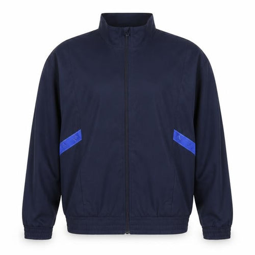 Adidas Men's Navy Blue XL Track Jacket Windbreaker Lightweight Full Zip