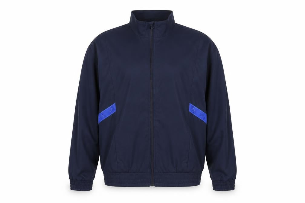 Adidas Men's Navy Blue XL Track Jacket Windbreaker Lightweight Full Zip