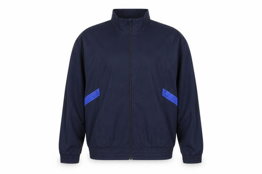 Adidas Men's Navy Blue XL Track Jacket Windbreaker Lightweight Full Zip