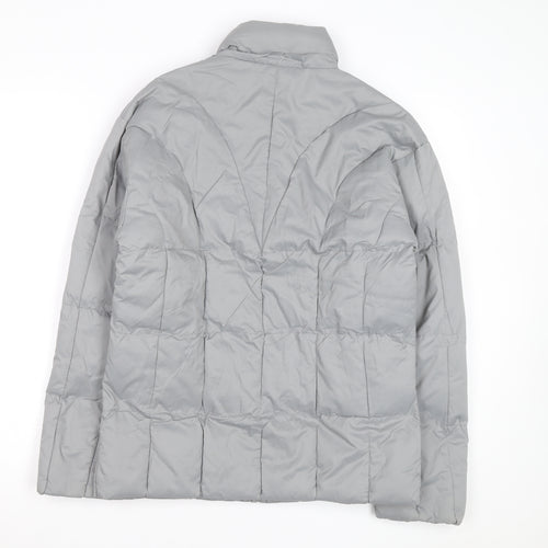 SPORT High Fashion Men's Grey Puffer Jacket L Insulated Winter Coat