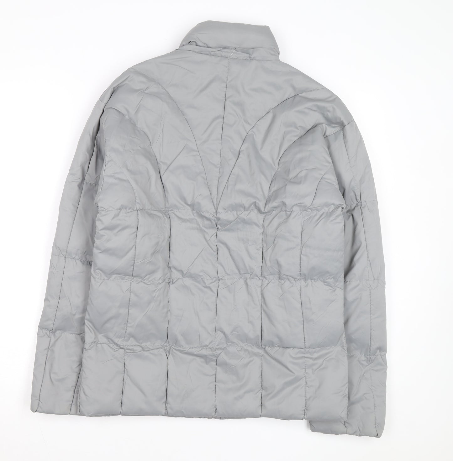 SPORT High Fashion Men's Grey Puffer Jacket L Insulated Winter Coat