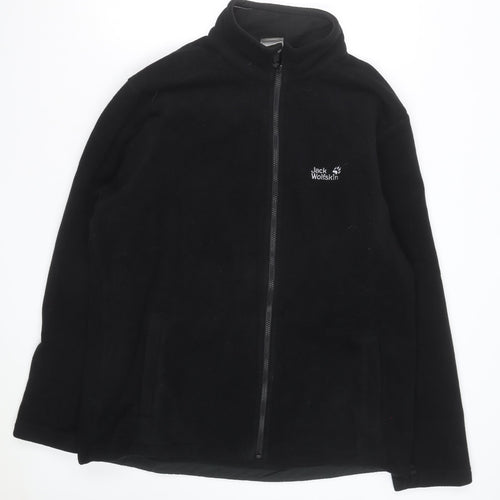 Jack Wolfskin Men's Black XL Fleece Full Zip Outdoor Jacket