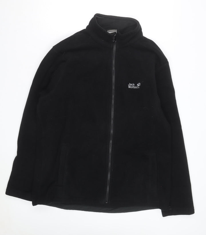 Jack Wolfskin Men's Black XL Fleece Full Zip Outdoor Jacket