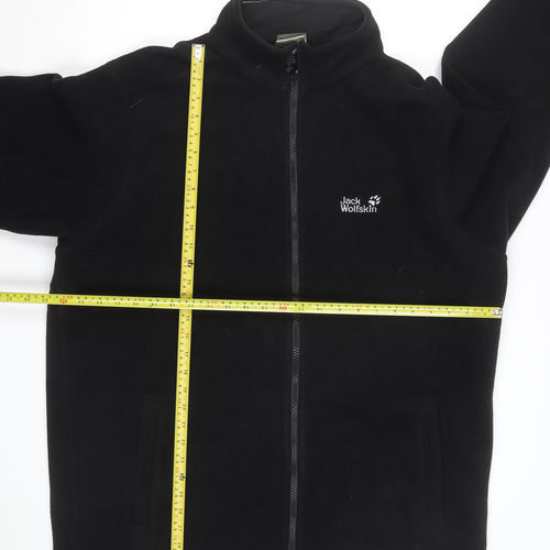 Jack Wolfskin Men's Black XL Fleece Full Zip Outdoor Jacket