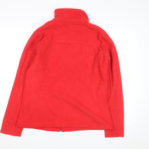 Columbia Men's Red Fleece Full Zip Windbreaker Jacket Size L