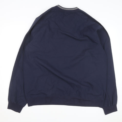 Eddie Bauer Men's Blue V-Neck Pullover Sweatshirt Size L Tall