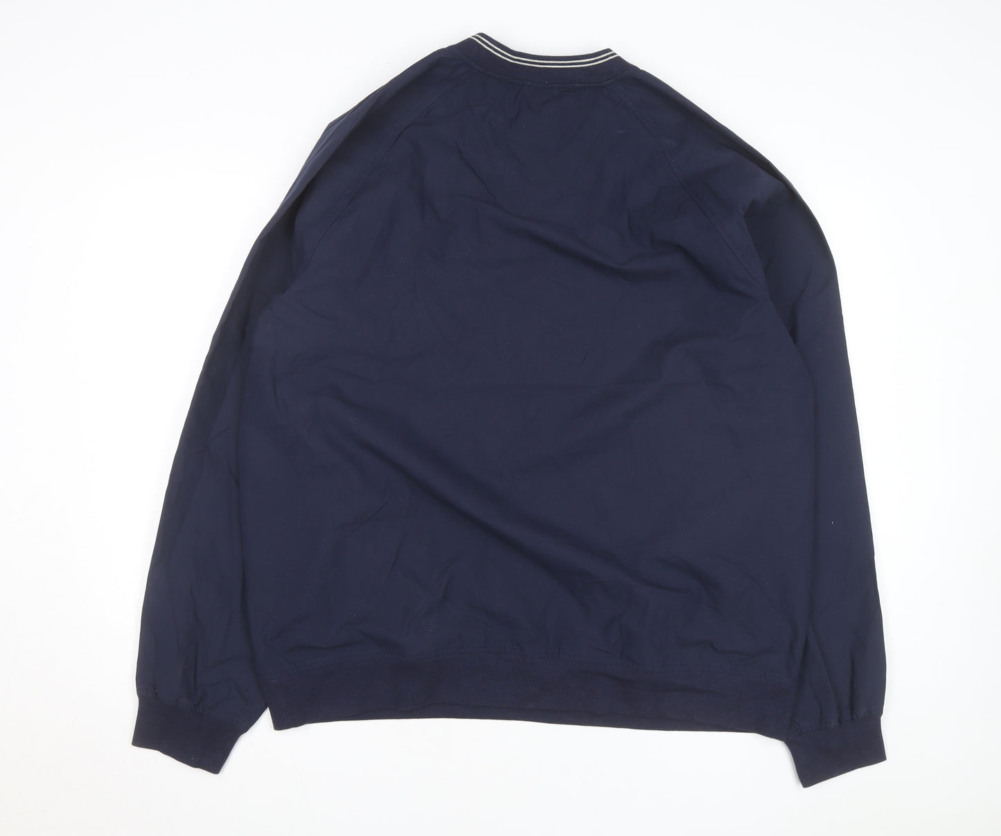 Eddie Bauer Men's Blue V-Neck Pullover Sweatshirt Size L Tall