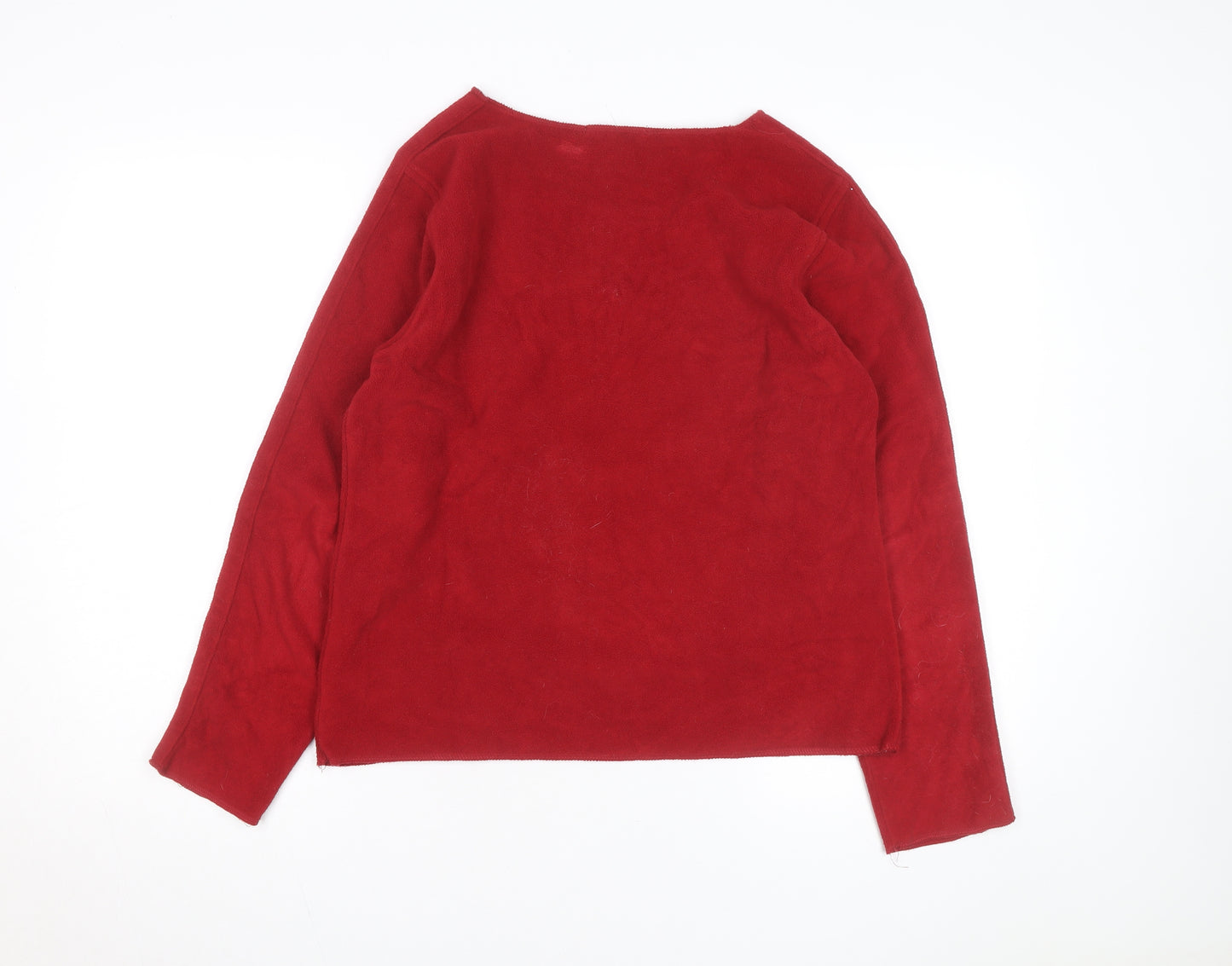 Tommy Hilfiger Men's Red Fleece Pullover Jumper M