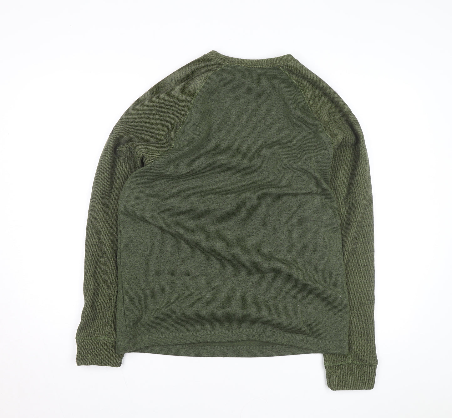 Craghoppers Mens Green Crew Neck Wool Blend Pullover Jumper M