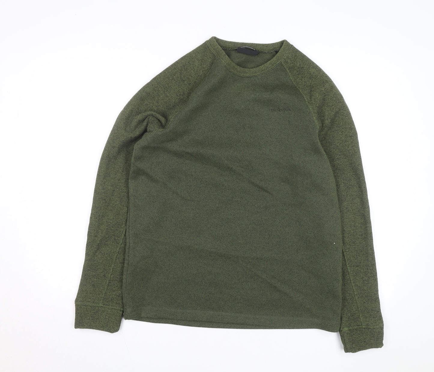 Craghoppers Mens Green Crew Neck Wool Blend Pullover Jumper M