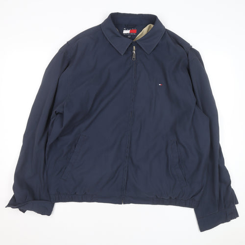 Tommy Hilfiger Men's Blue XL Bomber Jacket Classic Zip Casual