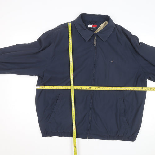Tommy Hilfiger Men's Blue XL Bomber Jacket Classic Zip Casual